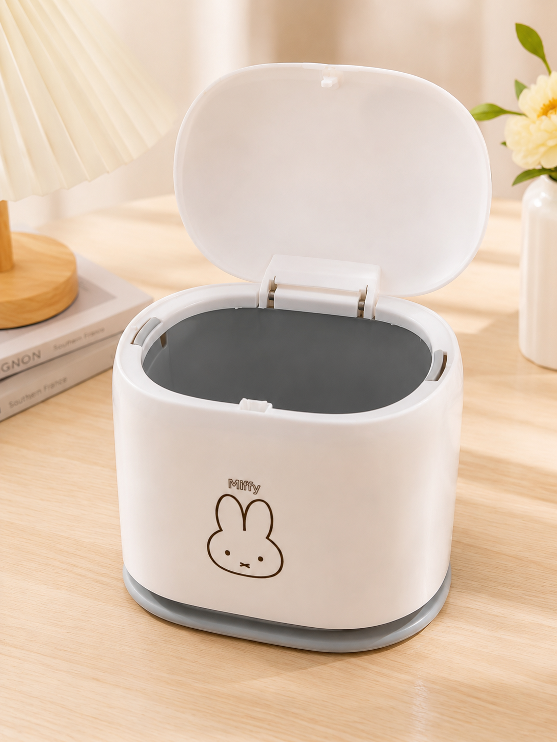 Miffy / Mikko Cute pop-up desktop organizer,Mini push-button tabletop storage box