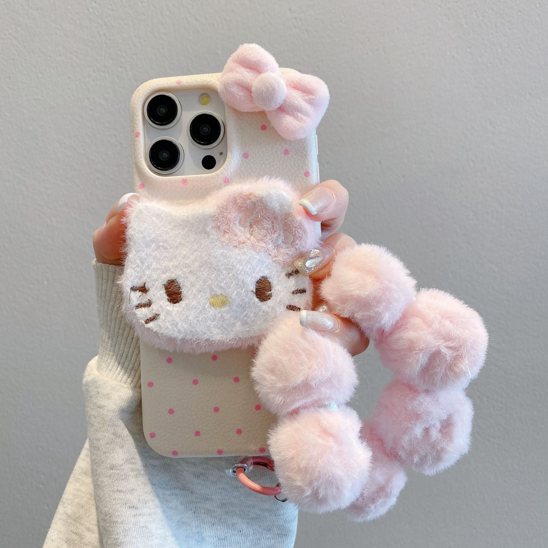 Plush HK mobile phone case for iphone