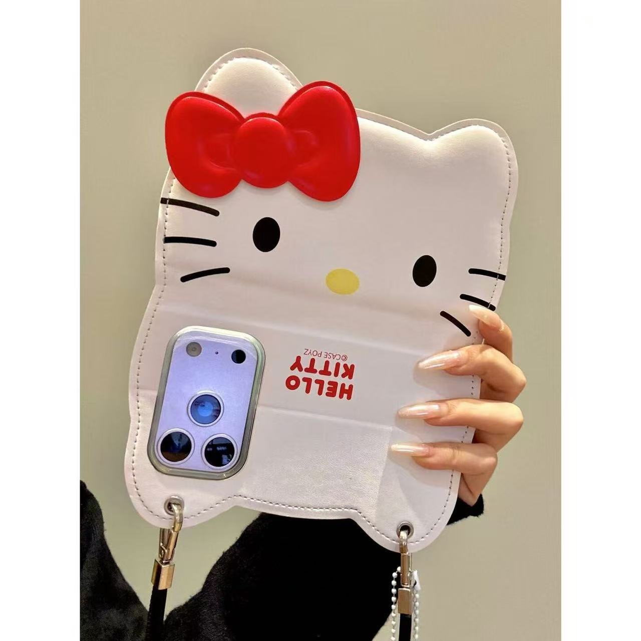 Flip cover cute Melody and HK bag design for iphone