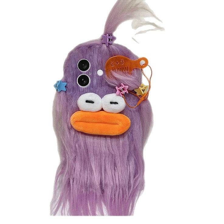 Plush fish man design phone case for iphone