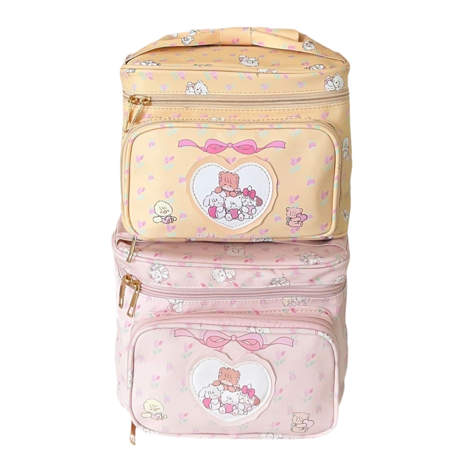 New cute princess cosmetic bag female mikko girl heart storage bag large capacity travel square portable
