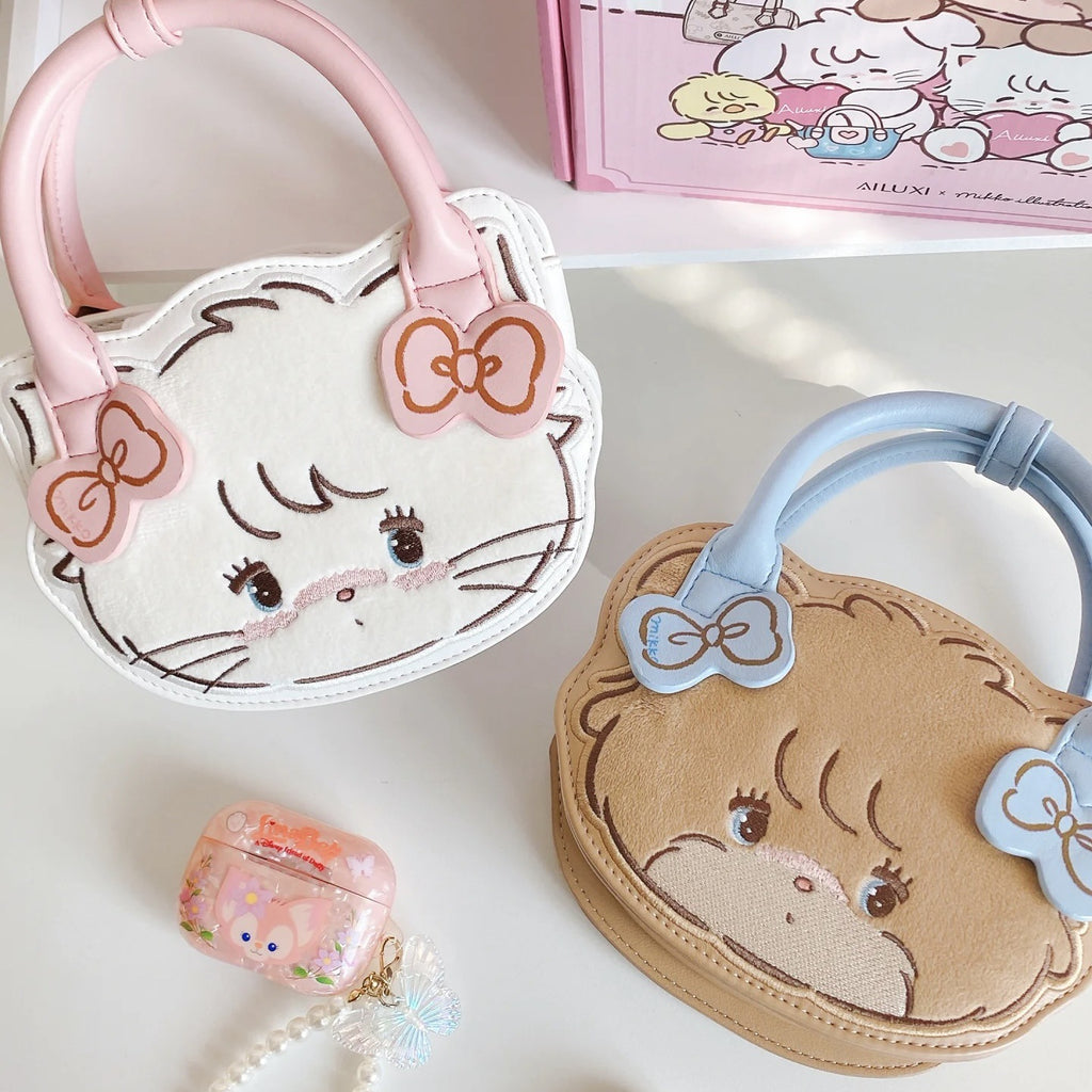 Cute mikko doll handbag girly heart large capacity messenger bag high value versatile shoulder bag hand bag