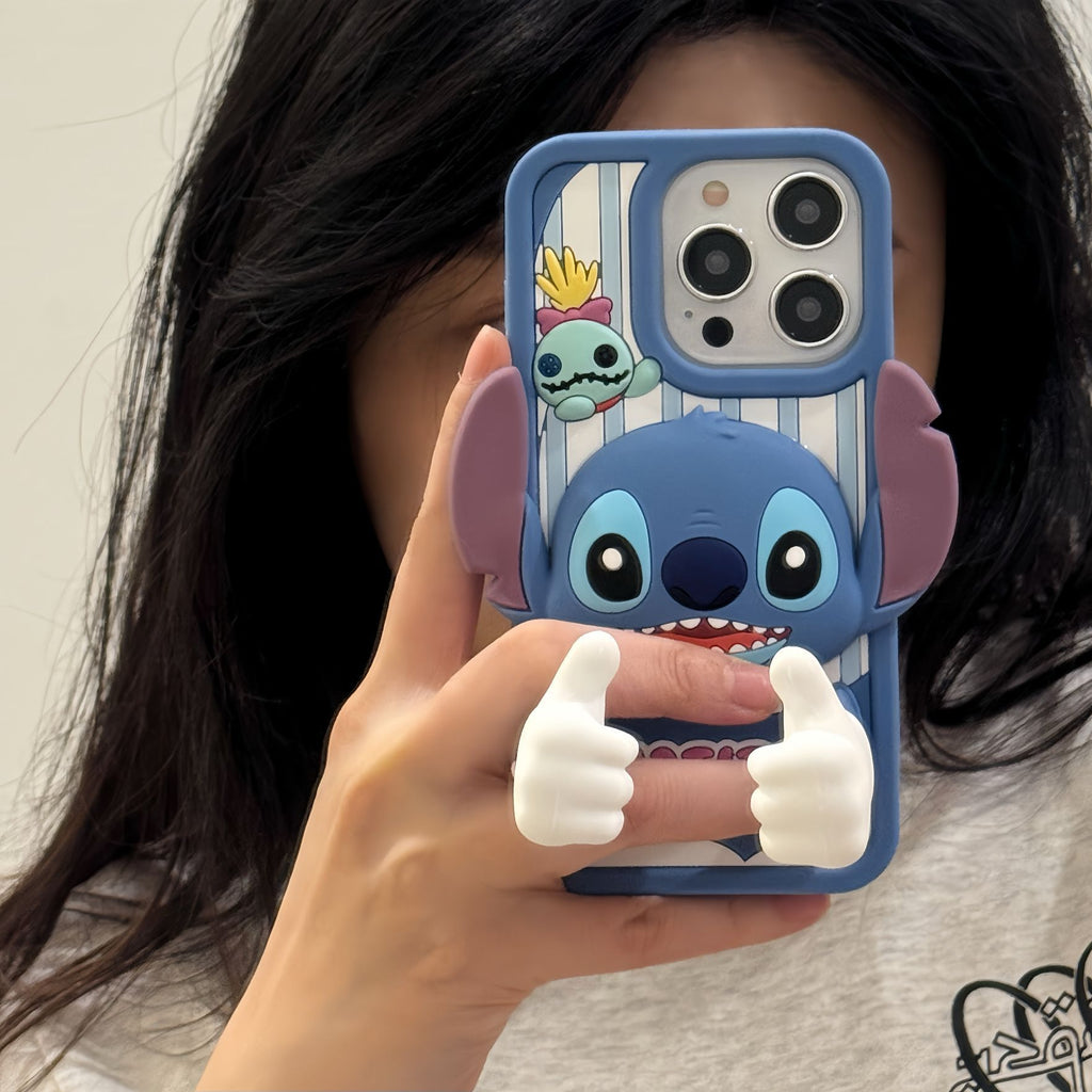 HK & Stitch iPhone Case