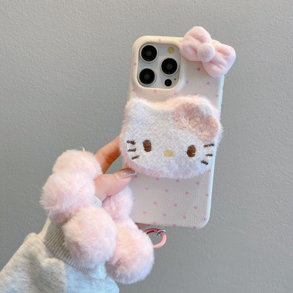 Plush HK mobile phone case for iphone