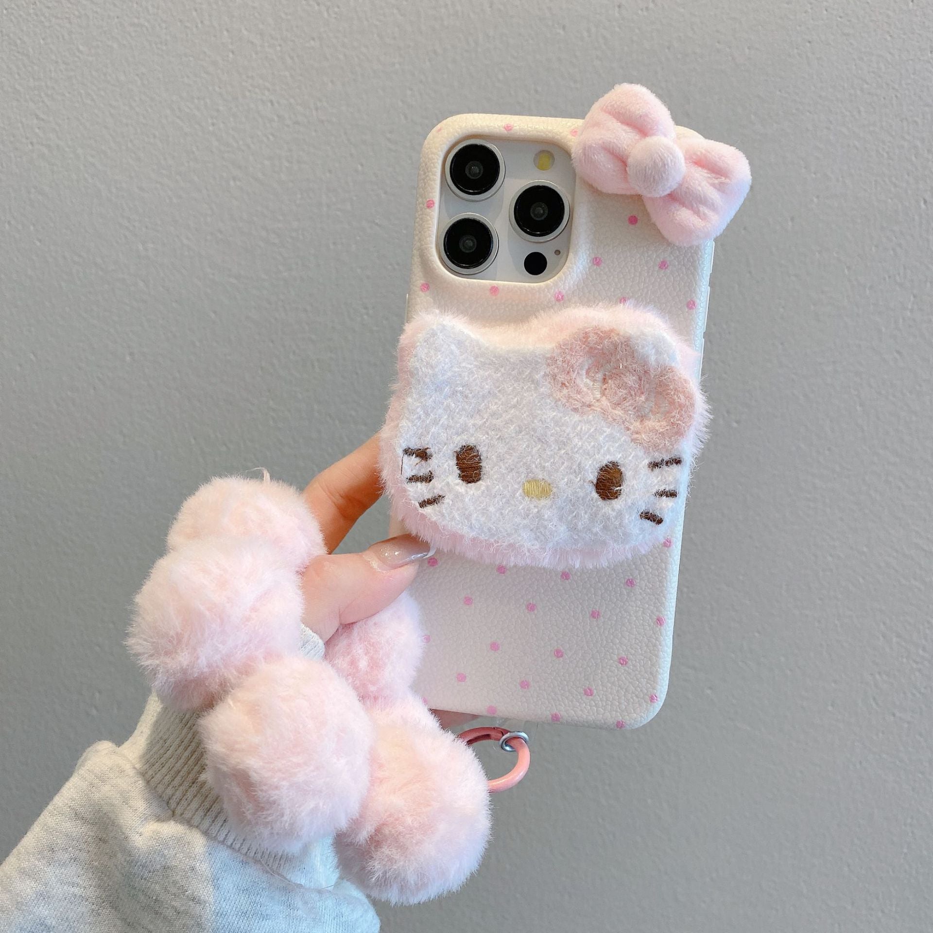 Plush HK mobile phone case for iphone