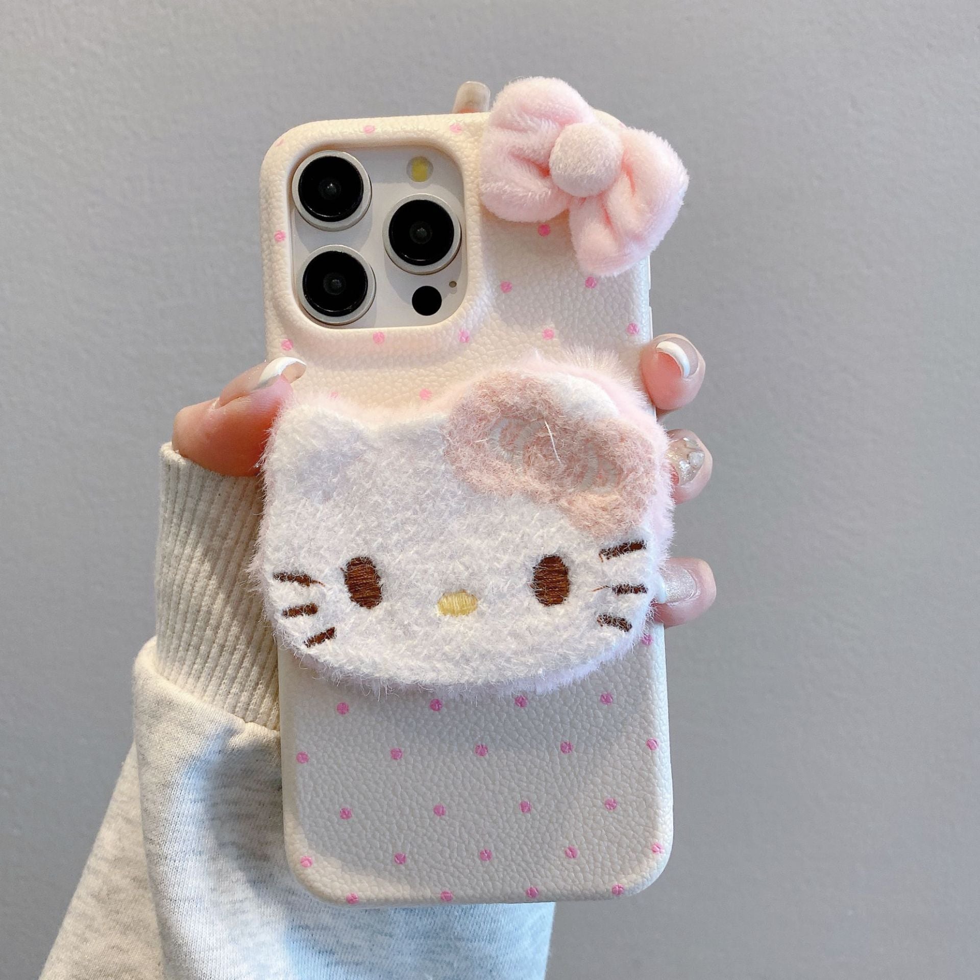 Plush HK mobile phone case for iphone