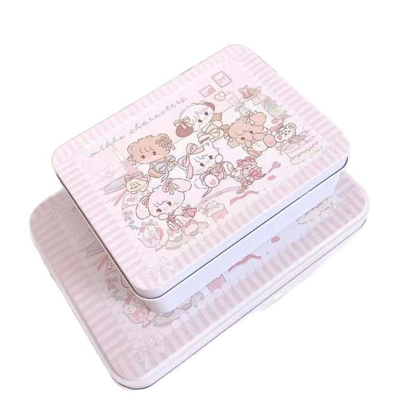 Cute Mikko storage box candy photo headrope finishing girl heart small card sticker material storage