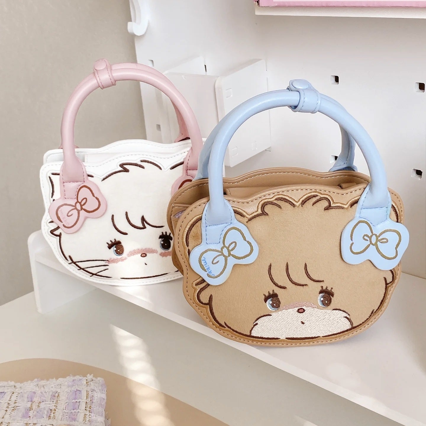 Cute mikko doll handbag girly heart large capacity messenger bag high value versatile shoulder bag hand bag