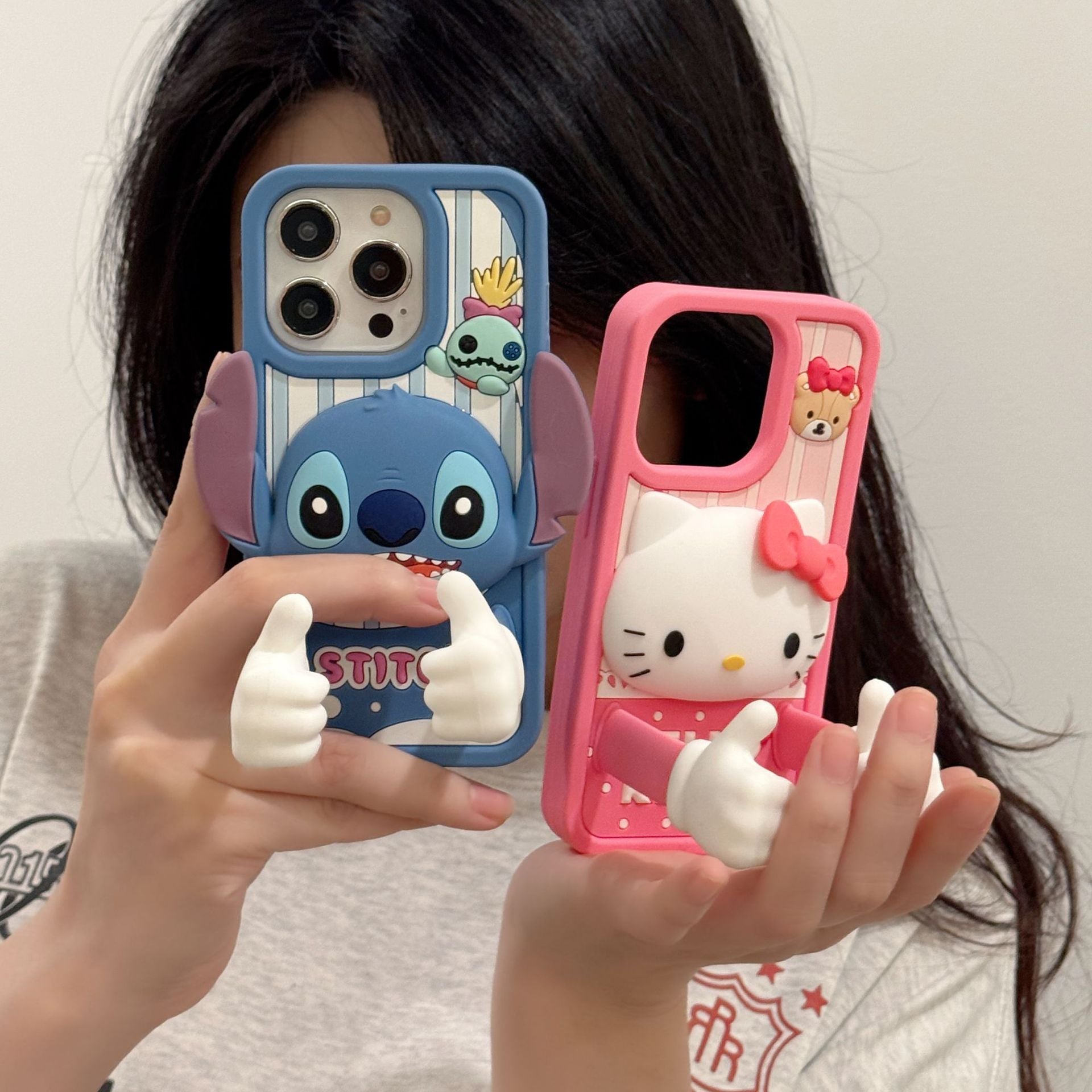 HK & Stitch iPhone Case