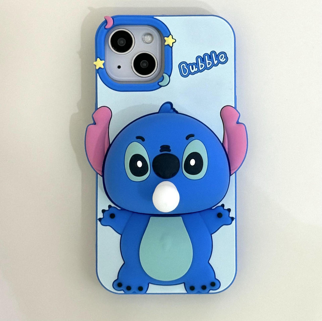 Unzip Press Blow Bubble Stitch Creative Soft Silicone Phone Case