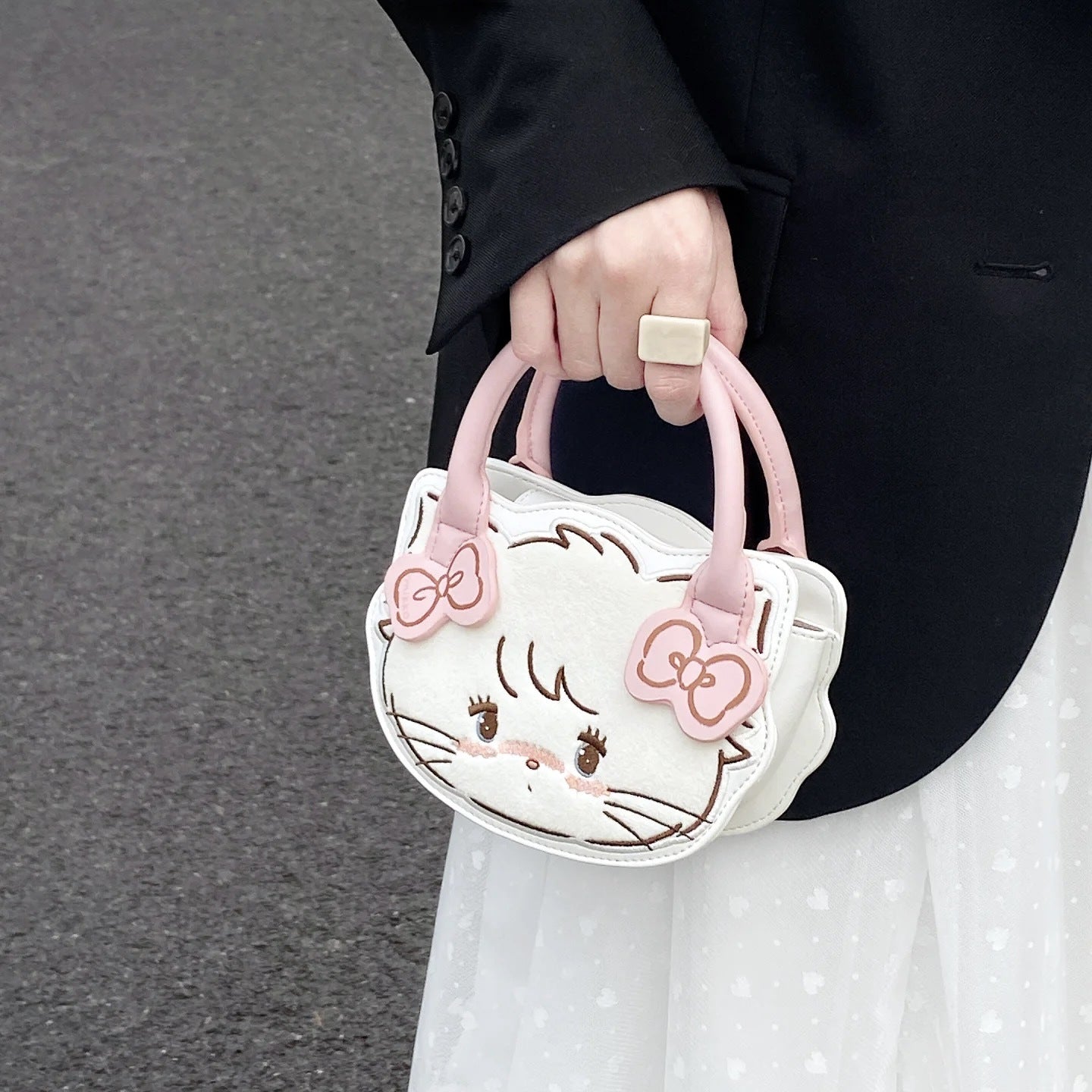 Cute mikko doll handbag girly heart large capacity messenger bag high value versatile shoulder bag hand bag