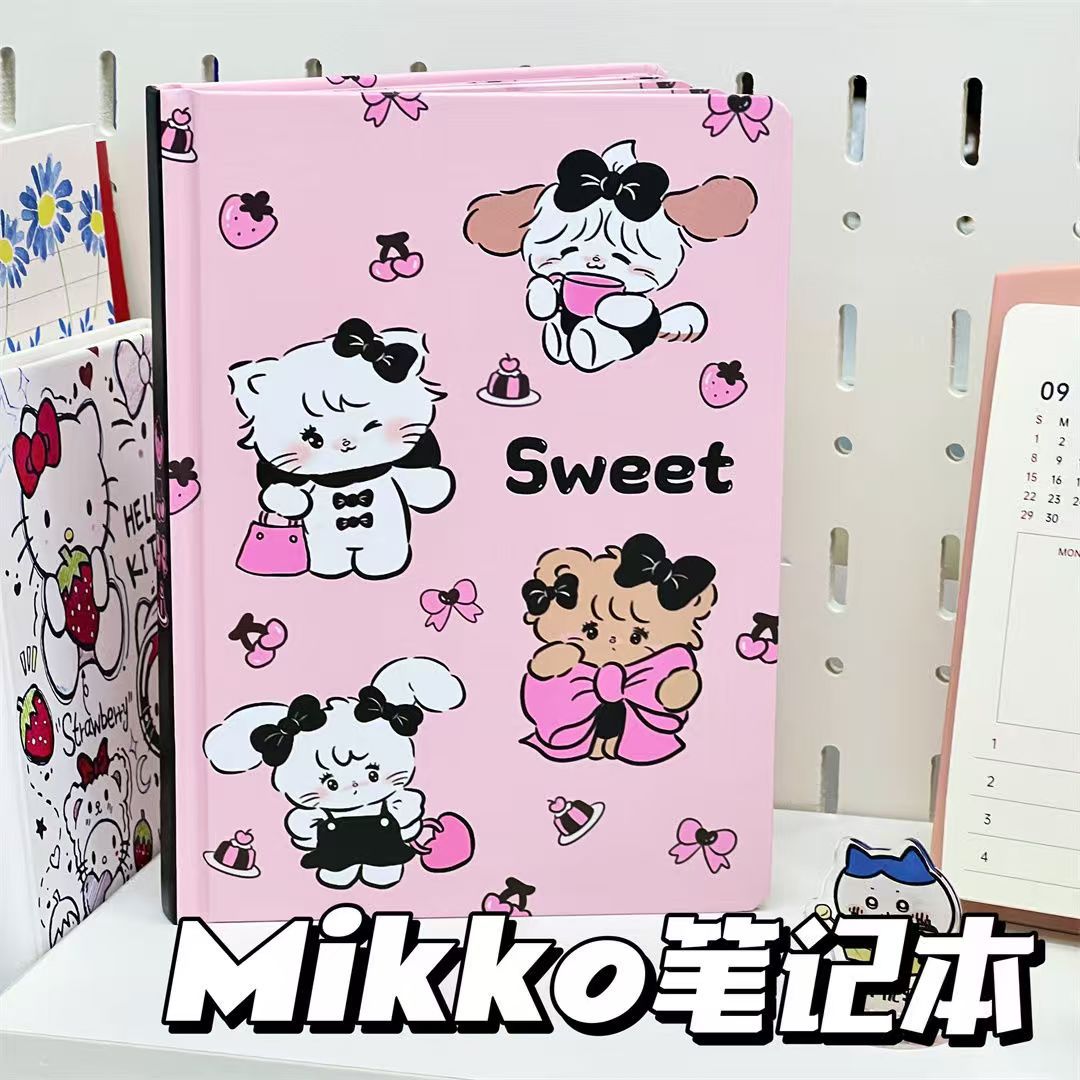 Cute mikko joint color page hard shell notebook