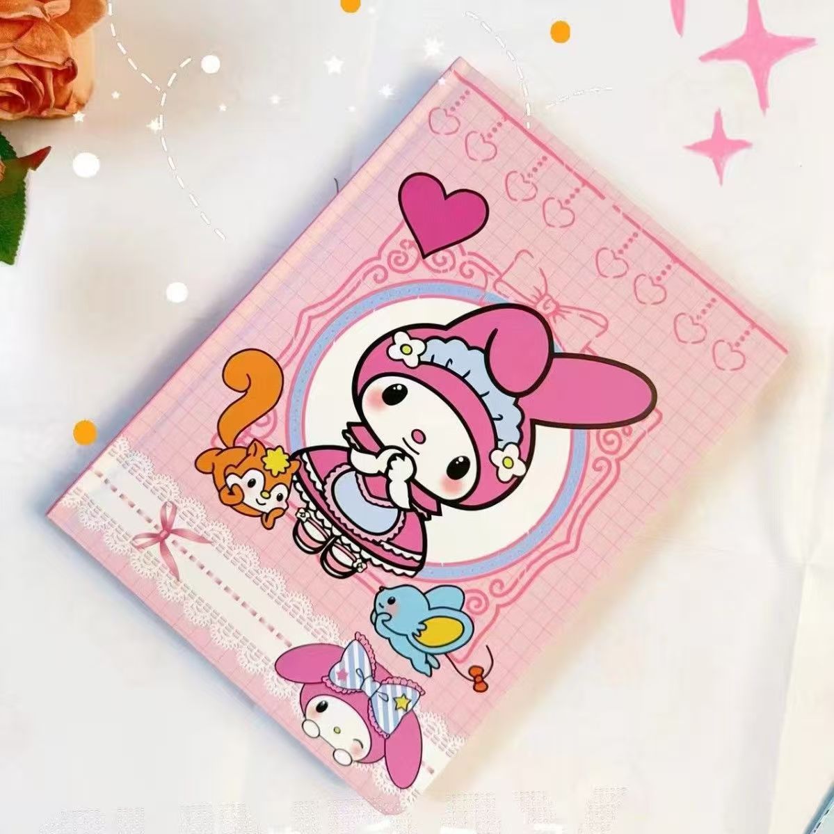 Cute mikko joint color page hard shell notebook