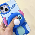 Unzip Press Blow Bubble Stitch Creative Soft Silicone Phone Case