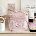 New cute princess cosmetic bag female mikko girl heart storage bag large capacity travel square portable