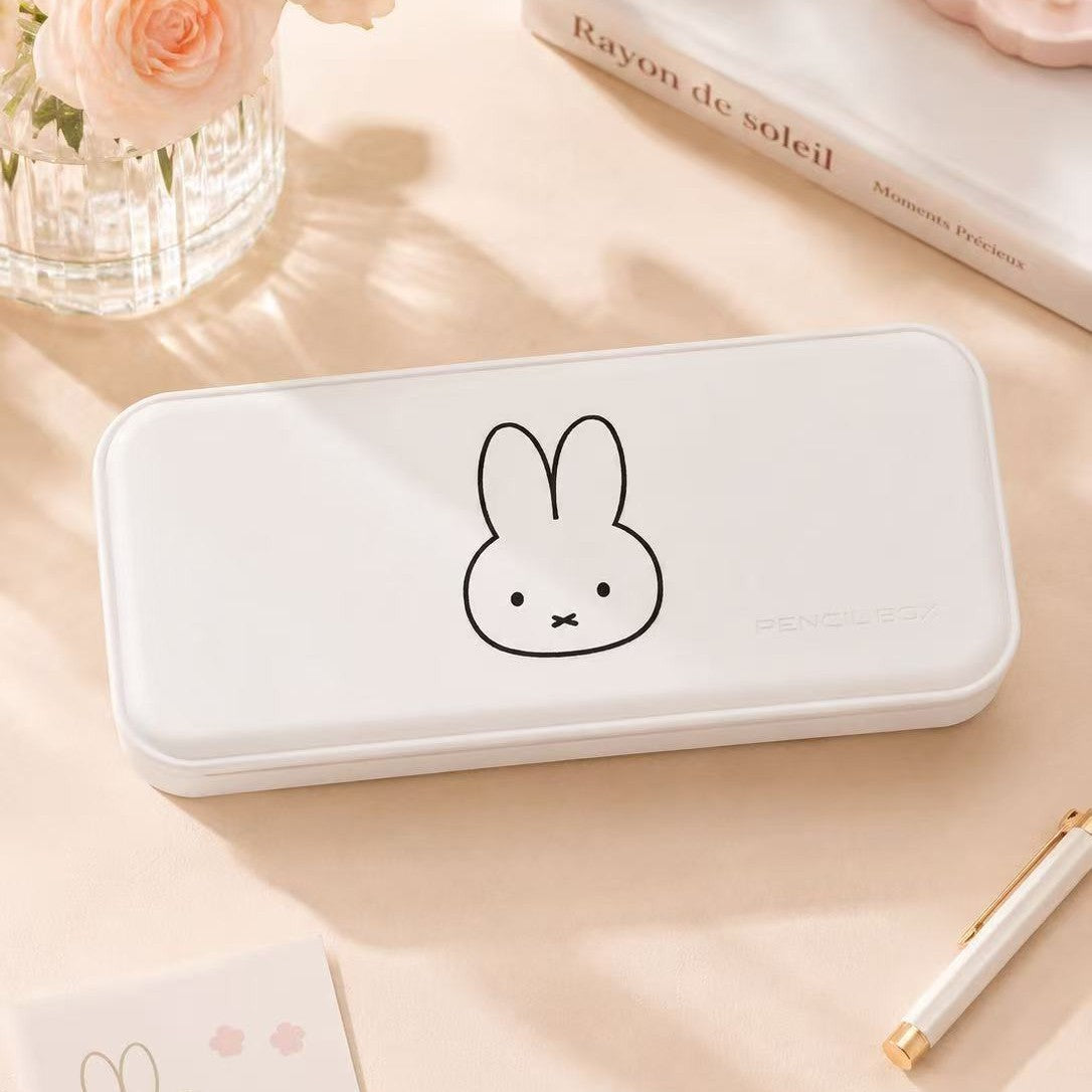 Mikko/Miffy Cosmetics Storage Box Dresser Desktop Large Capacity Makeup Brush Lipstick Eyeshadow Puff Student
