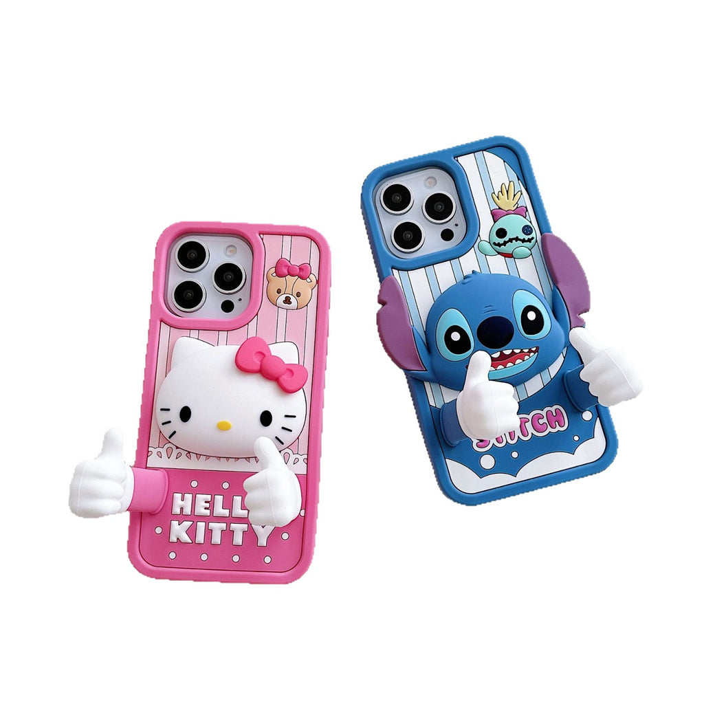 HK & Stitch iPhone Case