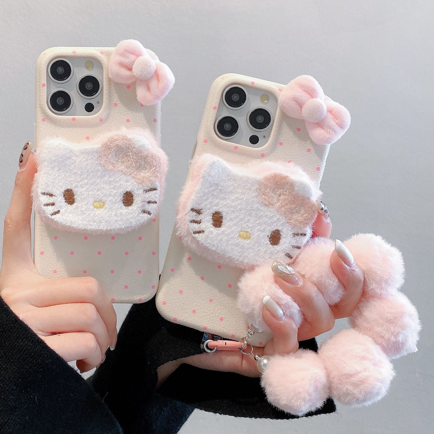 Plush HK mobile phone case for iphone